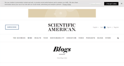 Desktop Screenshot of blogs.scientificamerican.com