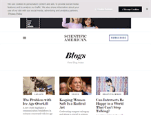 Tablet Screenshot of blogs.scientificamerican.com